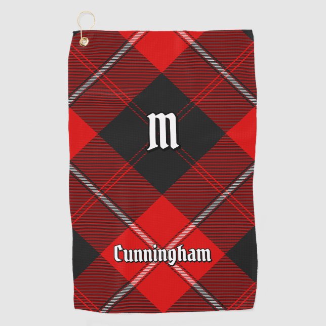 Toalla De Golf Clan Cunningham Tartan (Anverso)