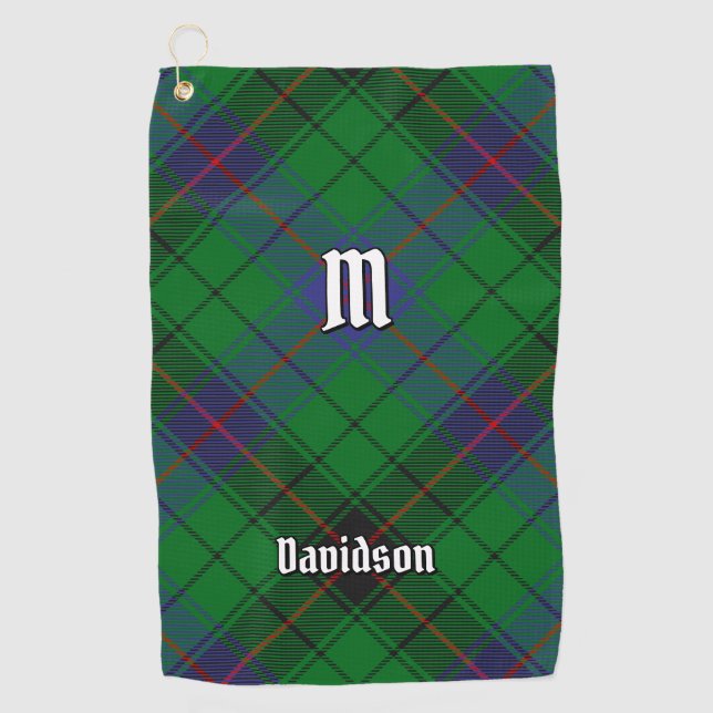 Toalla De Golf Clan Davidson Tartan (Anverso)