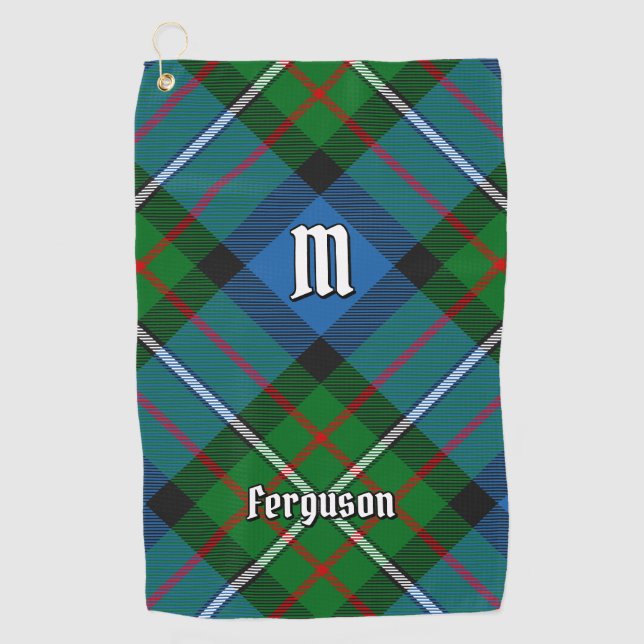 Toalla De Golf Clan Ferguson Tartan Golf Toalla (Anverso)