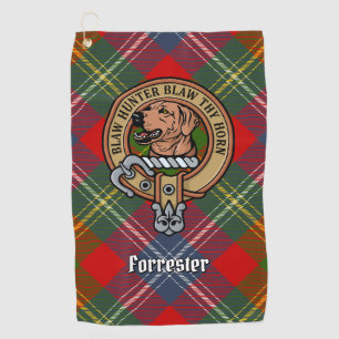 Toalla De Golf Clan Forrester Escudo sobre Tartán