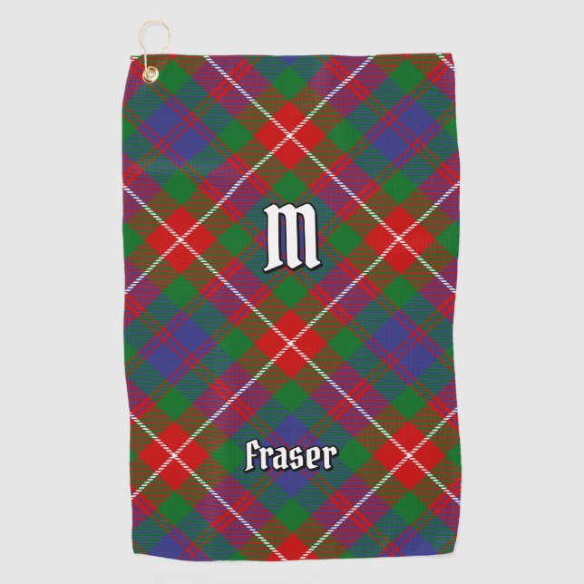 Toalla De Golf Clan Fraser de Lovat Tartán (Anverso)
