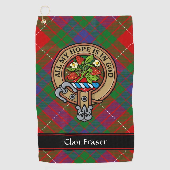 Toalla De Golf Clan Fraser Escudo Golf Towell (Anverso)