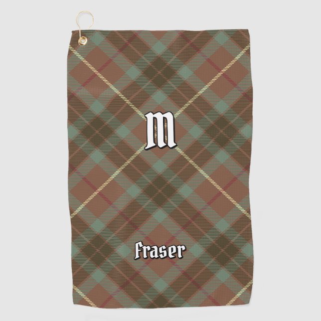 Toalla De Golf Clan Fraser Hunting Weathered Tartan Golf Towell (Anverso)