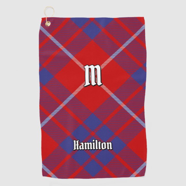 Toalla De Golf Clan Hamilton Red Tartan Golf Towell (Anverso)