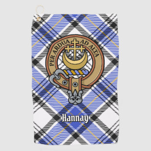 Toalla De Golf Clan Hannay Escudo sobre Tartán