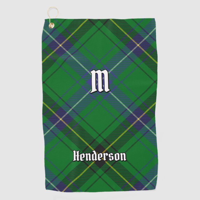 Toalla De Golf Clan Henderson Tartan (Anverso)