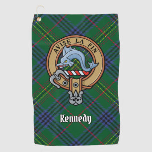 Toalla De Golf Clan Kennedy Escudo sobre Tartán