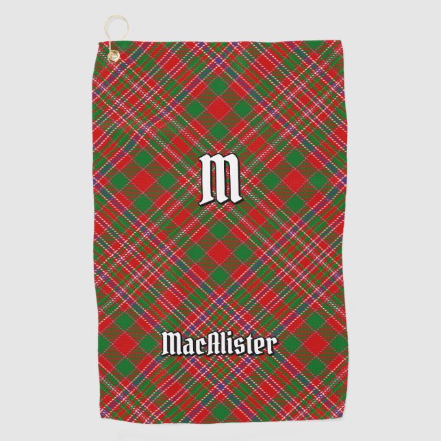 Toalla De Golf Clan MacAlister Tartan Golf Towel (Anverso)
