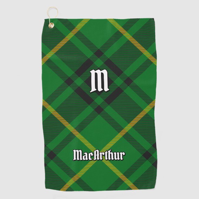 Toalla De Golf Clan MacArthur Tartan (Anverso)