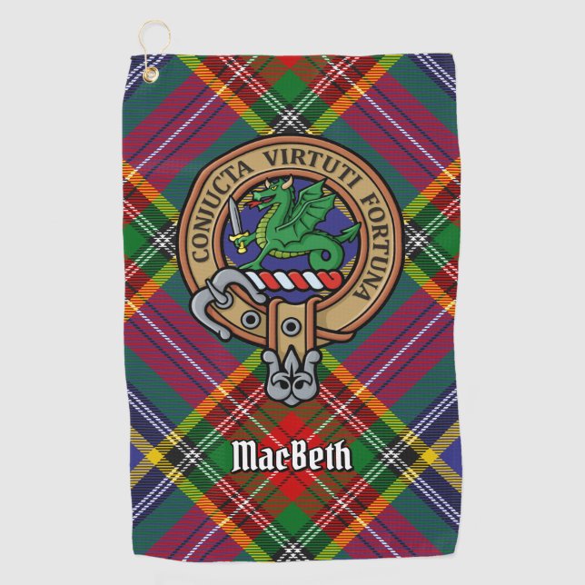 Toalla De Golf Clan MacBeth Escudo Golf Towel (Anverso)