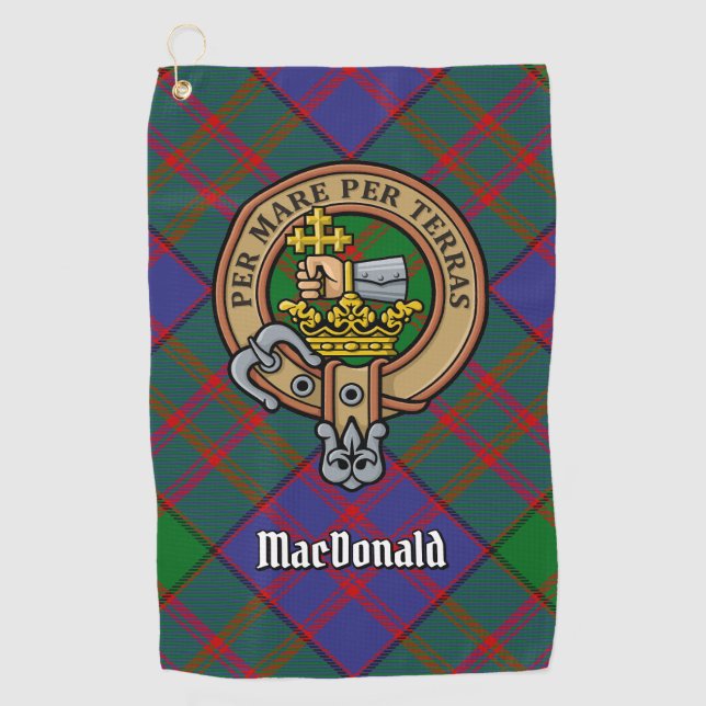 Toalla De Golf Clan MacDonald Escudo Golf Towel (Anverso)