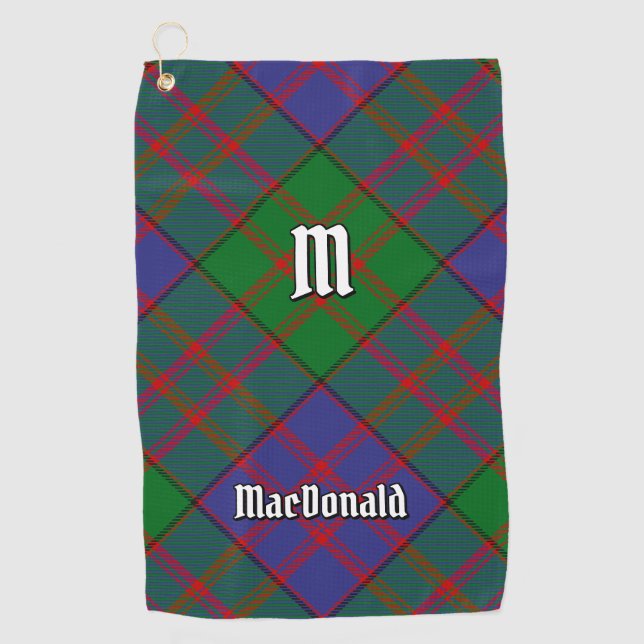Toalla de golf Clan MacDonald Tartan (Anverso)