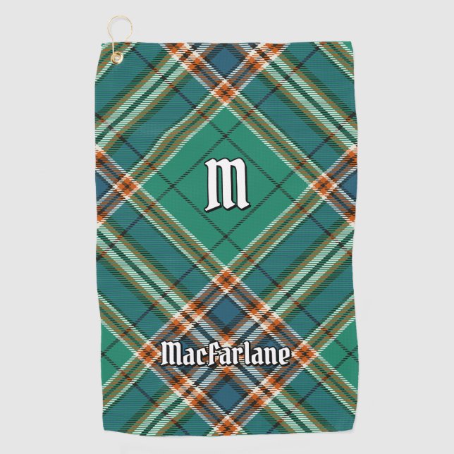 Toalla De Golf Clan MacFarlane Ancient Hunting Tartán (Anverso)