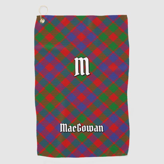 Toalla De Golf Clan MacGowan Tartan (Anverso)