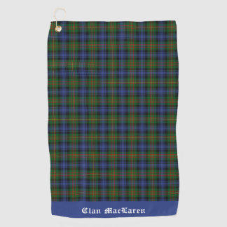 Toalla De Golf Clan MacLaren Tartan Plaid Personalizable
