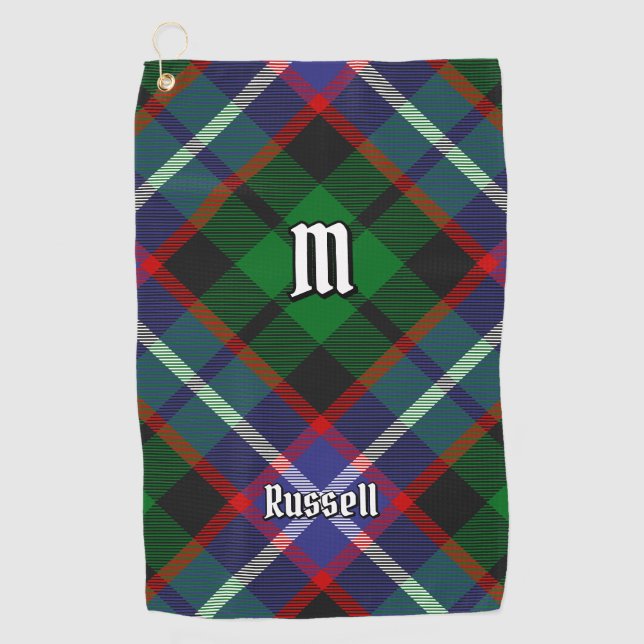 Toalla De Golf Clan Russell Tartan (Anverso)
