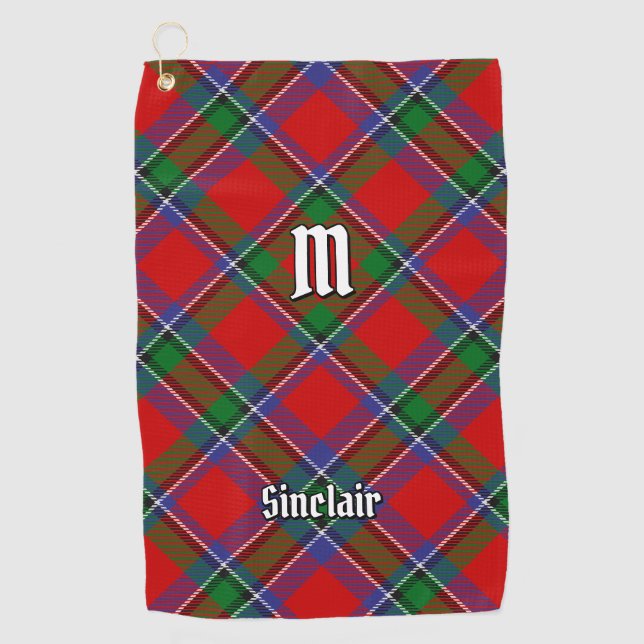 Toalla De Golf Clan Sinclair Tartan (Anverso)