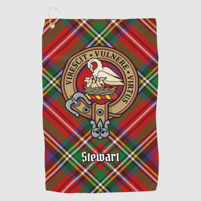 Toalla De Golf Clan Stewart Escudo (Anverso)