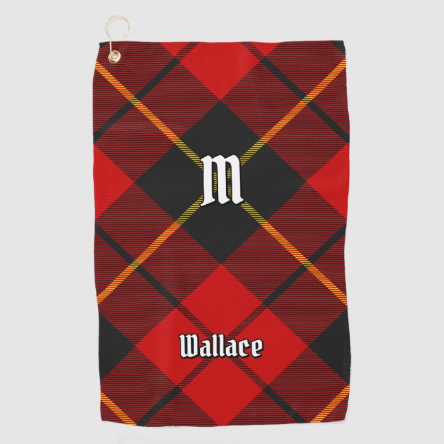 Toalla de golf Clan Wallace Tartan (Anverso)