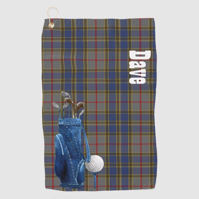 Toalla de golf clásica Balfour Tartan Plaid (Anverso)