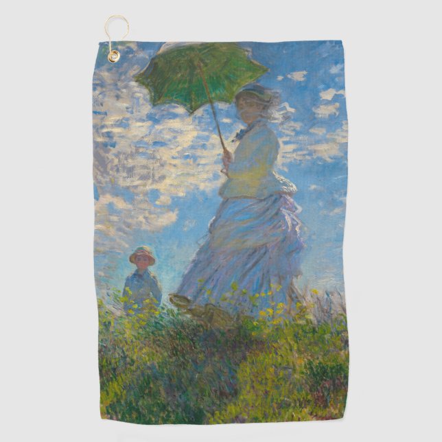 Toalla De Golf Claude Monet con una sombrilla (Anverso)