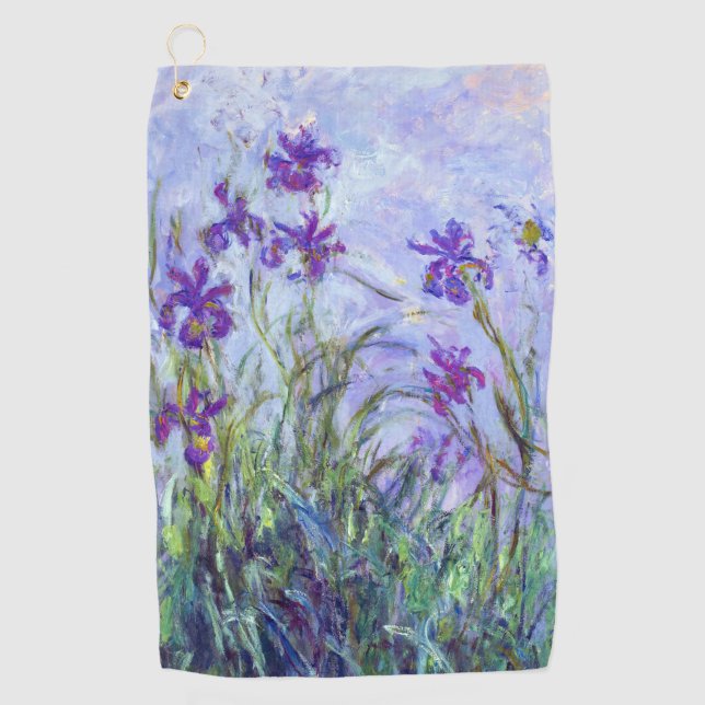 Toalla De Golf Claude Monet - Lilac Irises / Iris Mauves (Anverso)