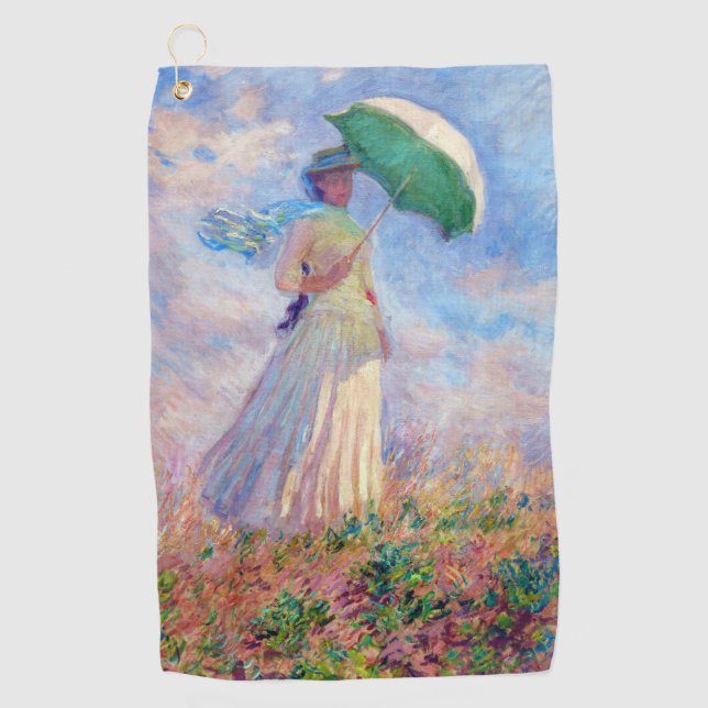 Toalla De Golf Claude Monet - Mujer con Parasol a la derecha (Anverso)