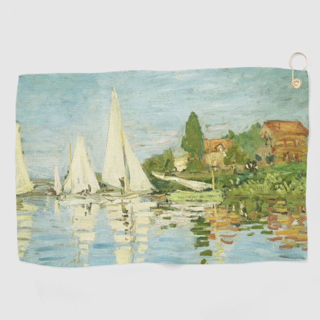 Toalla De Golf Claude Monet. Regattas en Argenteuil (Horizontal)