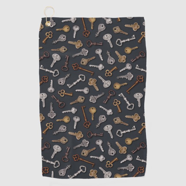 Toalla De Golf Claves antiguas y antiguas (Anverso)