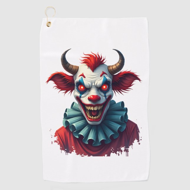 Toalla De Golf Clown Cow of Terror (Anverso)