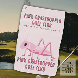 Toalla De Golf Club de Golf Pink Grasshopper
