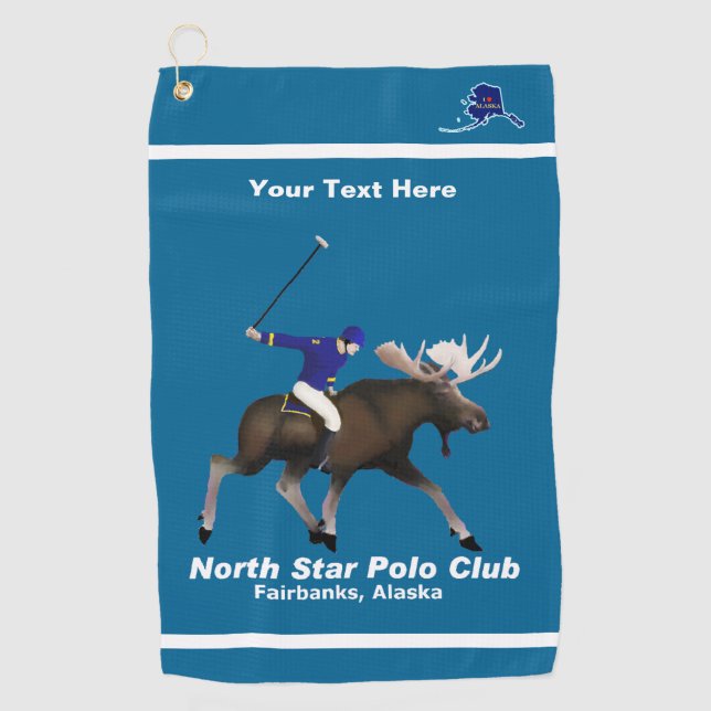 Toalla De Golf Club de Polo de la Estrella del Norte (Anverso)