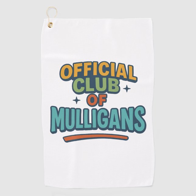 Toalla De Golf Club Oficial de Mulligans (Anverso)