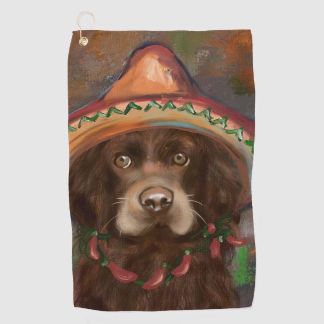 Toalla De Golf Cocker Spaniel Americano (Anverso)
