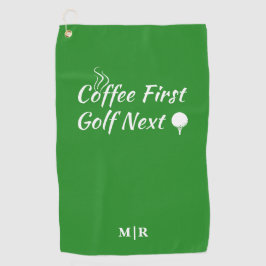 Toalla De Golf Coffee First Golf Next Humor Cita