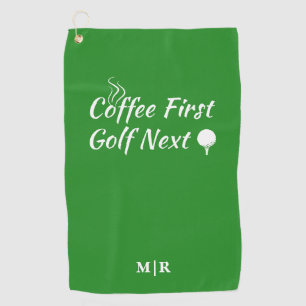 Toalla De Golf Coffee First Golf Next Humor Cita