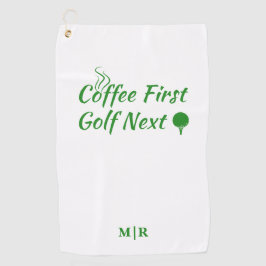 Toalla De Golf Coffee First Golf Next Humor Cita