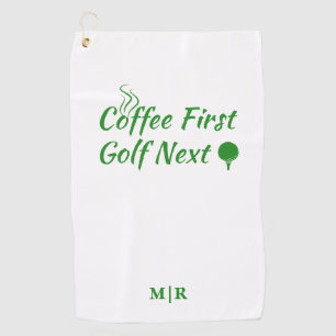 Toalla De Golf Coffee First Golf Next Humor Cita