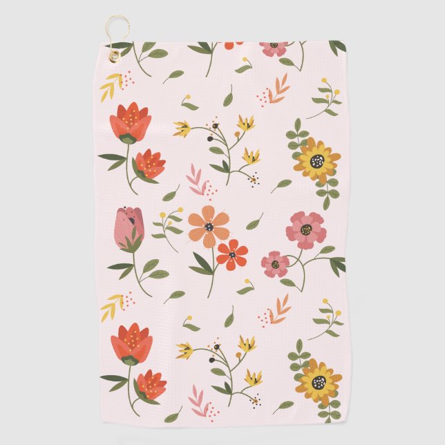 Toalla De Golf colección de flores (Anverso)