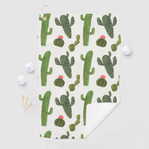 Toalla De Golf Colección de Llamarama   Cute Cactus
