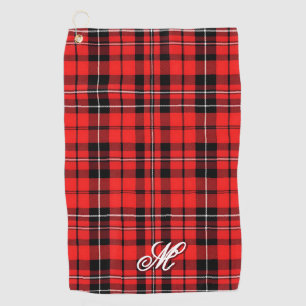 Toalla De Golf Colección popular tartán de plaqueta roja tradicio