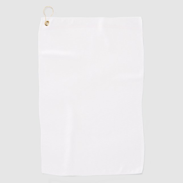 Toalla De Golf Color sólido blanco puro (Anverso)