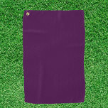 Toalla De Golf Color sólido púrpura de berenjena<br><div class="desc">Color sólido púrpura de berenjena</div>