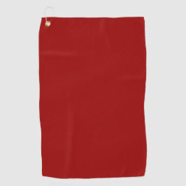 Toalla De Golf Color sólido rojo Crimson | Clásica | Elegante