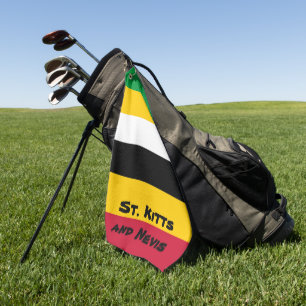 Toalla De Golf Colores de la bandera de San Cristóbal