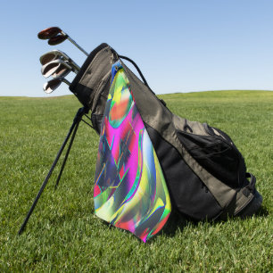 Toalla De Golf Colores extravagantes de formas abstractas y osten