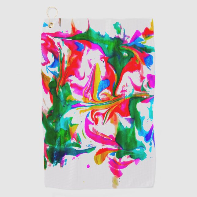 Toalla De Golf Colores locos (Anverso)