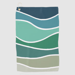 Toalla De Golf Coloridas olas oceánicas