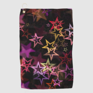 Toalla De Golf Colorous Stars Dance Whimsically