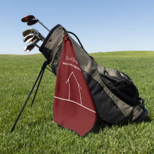 Toalla De Golf Compañía Inmobiliaria Roja Agente Inmobiliario Per